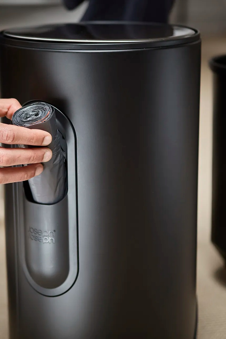 Κάδος σκουπιδιών Joseph Joseph Arc™ 10 L χρώμα: μαύρο φωτογραφία