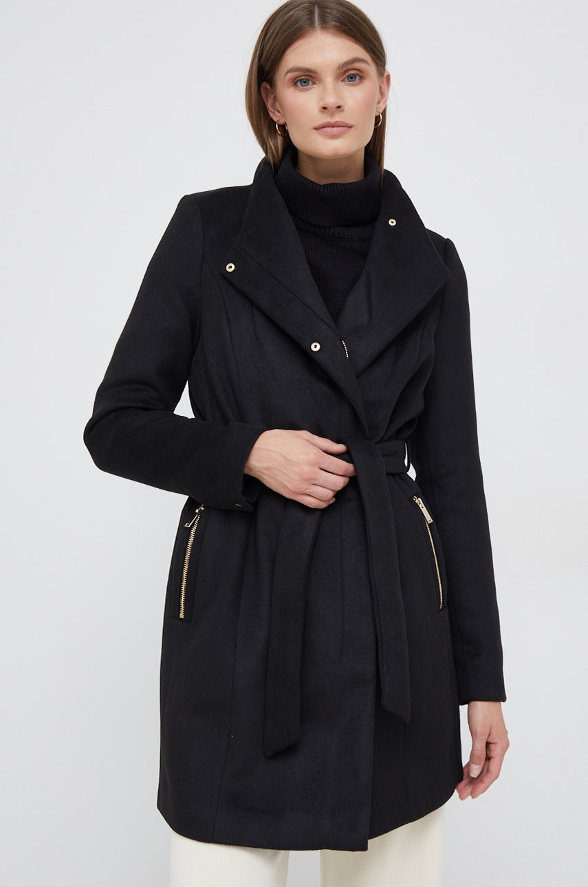 

Палто Vero Moda в черно с преходна изолация, Черен