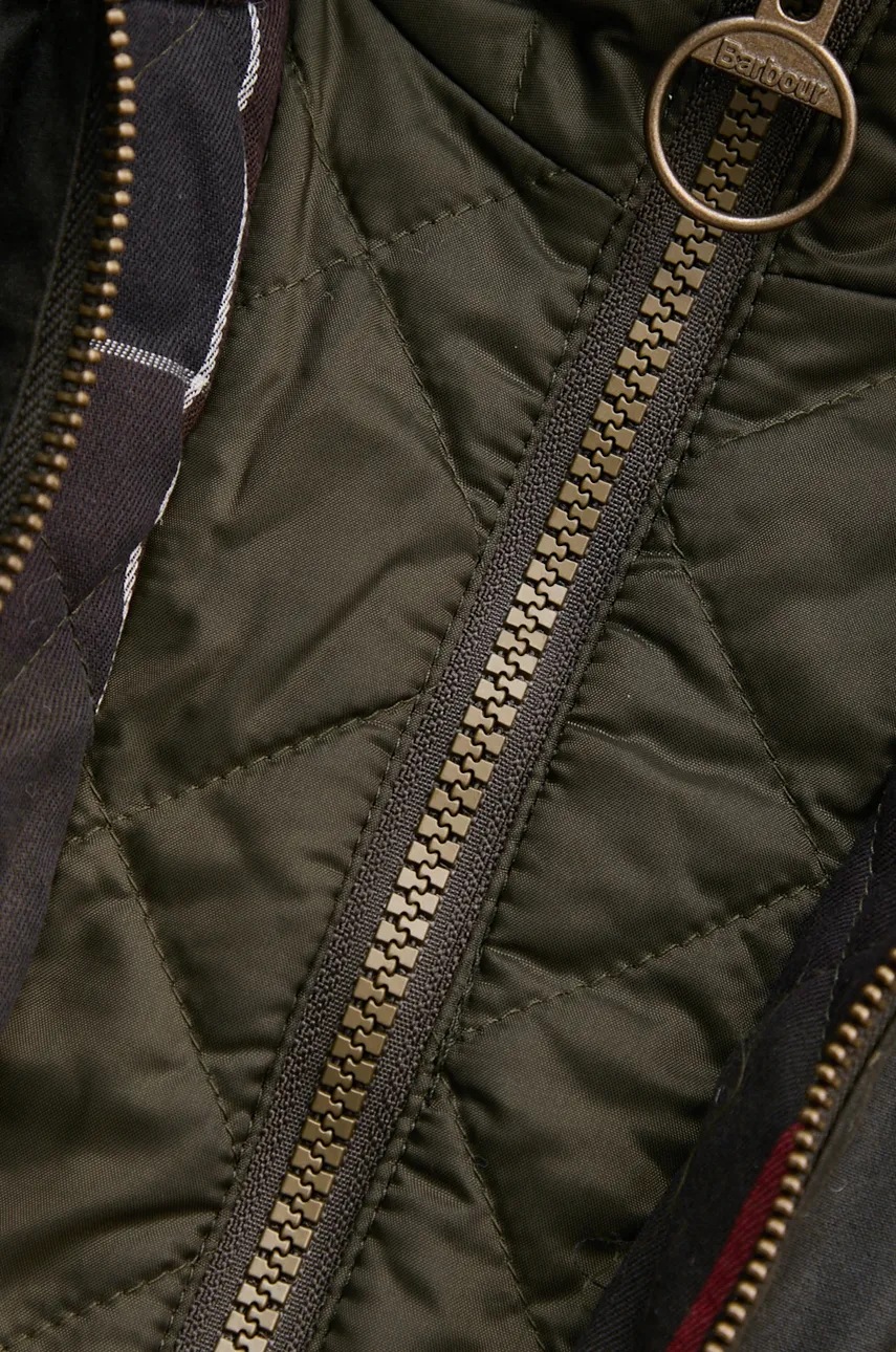 Парка Barbour Long Cannich Wax жіноча колір зелений перехідна LWX1264 