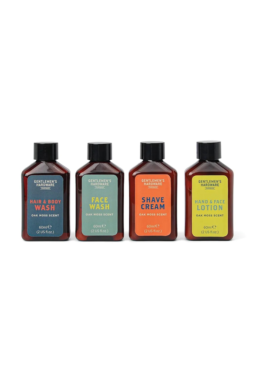 Gentlemen\'s Hardware set de cosmetice de călătorie Getaway Grooming Kit 4 x 60 ml 4-pack culoarea verde