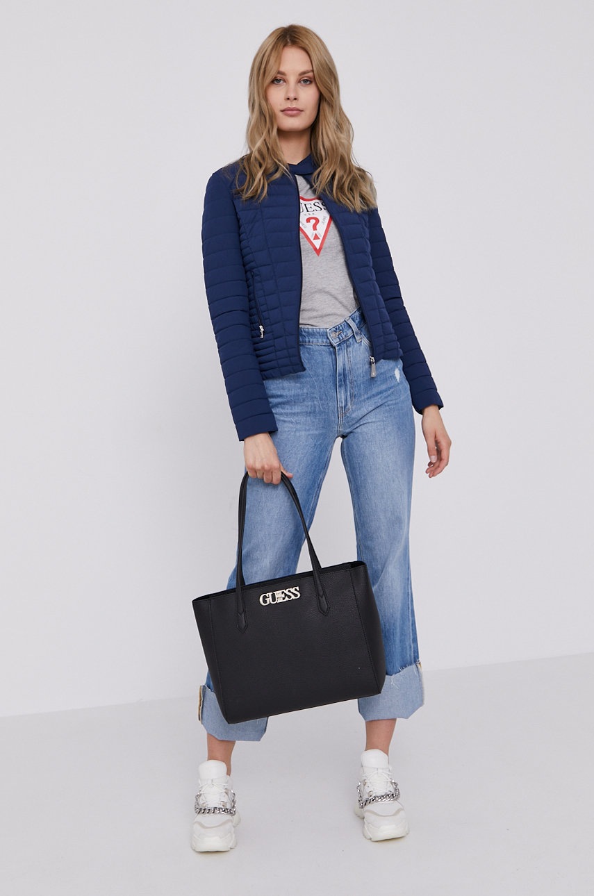 

Куртка Guess женская цвет синий переходная