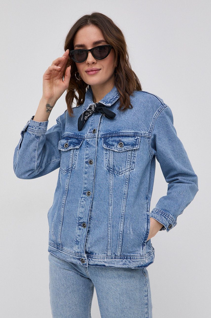 Only Geacă jeans femei, de tranzitie, oversize answear.ro imagine 2022 13clothing.ro