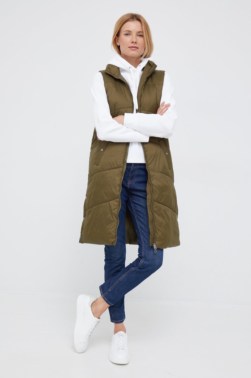 

Елек Vero Moda дамски в зелено със зимна изолация, Зелен