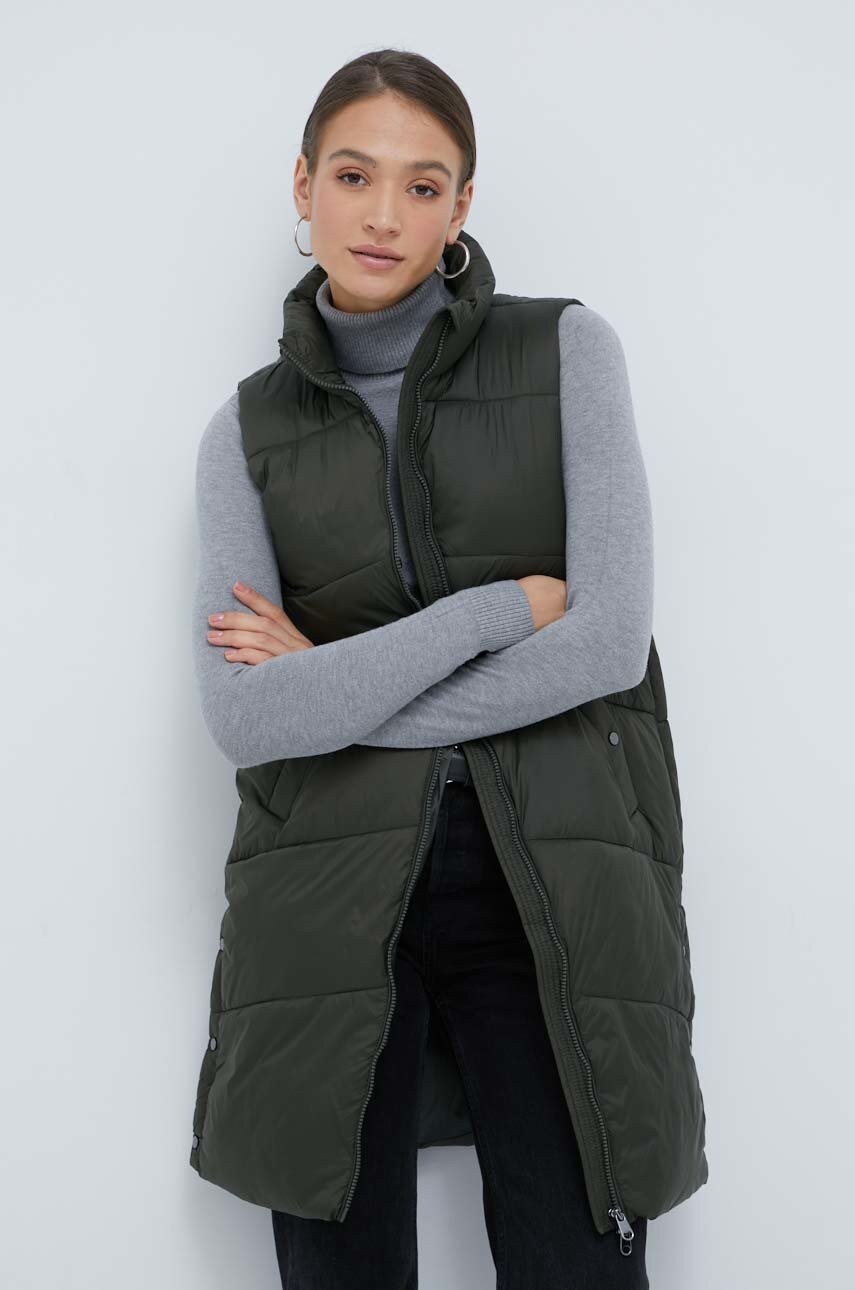 

Елек Vero Moda дамски в зелено със зимна изолация, Зелен