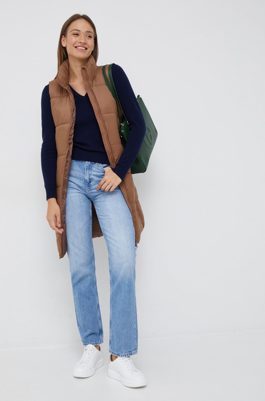 

Безрукавка Vero Moda женский цвет коричневый зимний