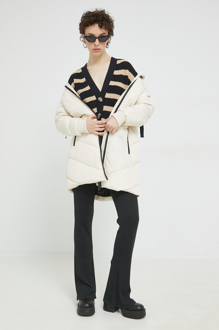 

Куртка JDY женская цвет бежевый зимняя oversize