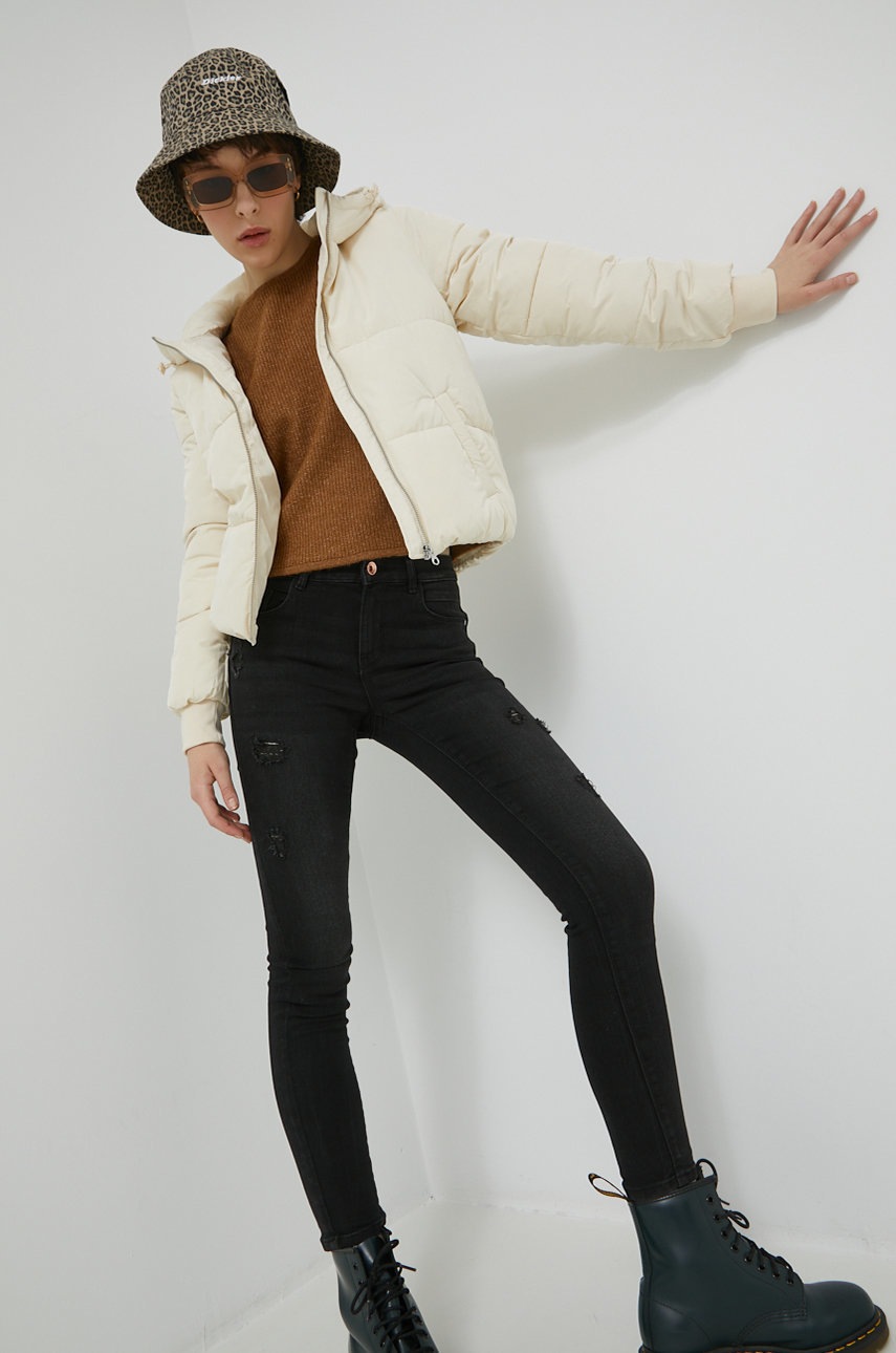 

Куртка JDY жіноча колір бежевий зимова oversize
