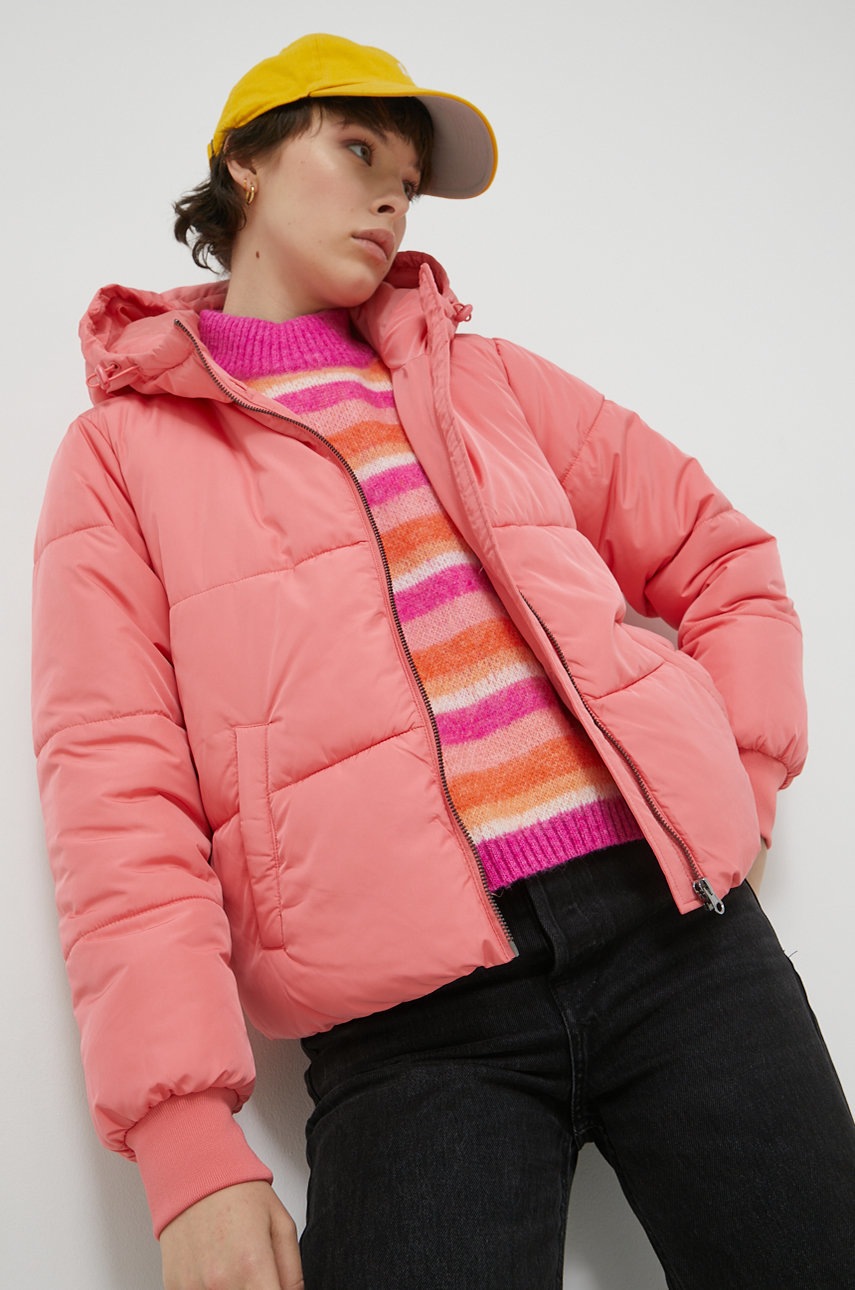 

Куртка JDY женская цвет розовый зимняя oversize