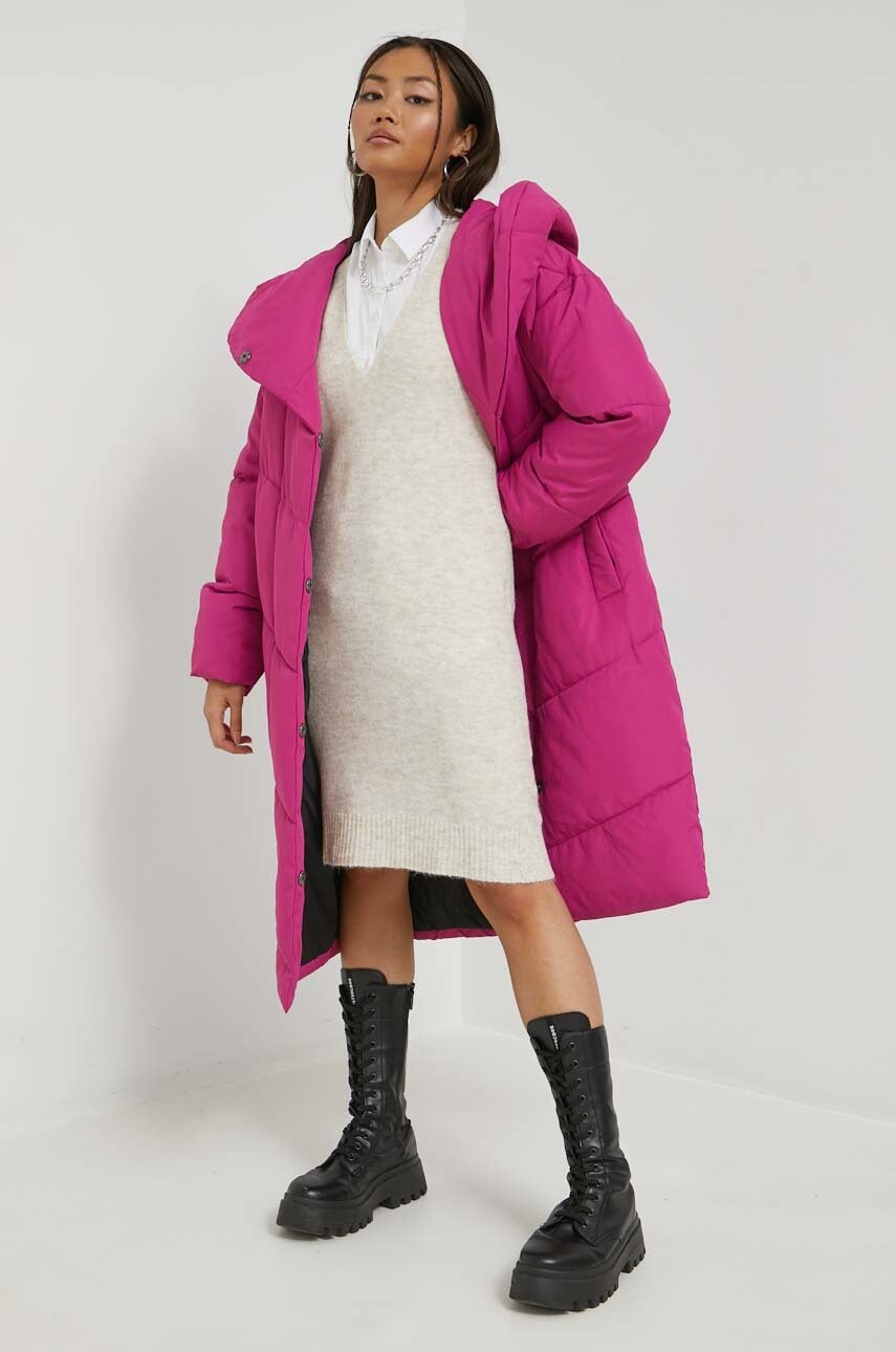 Noisy may geaca tally femei, culoarea violet, de tranzitie, oversize