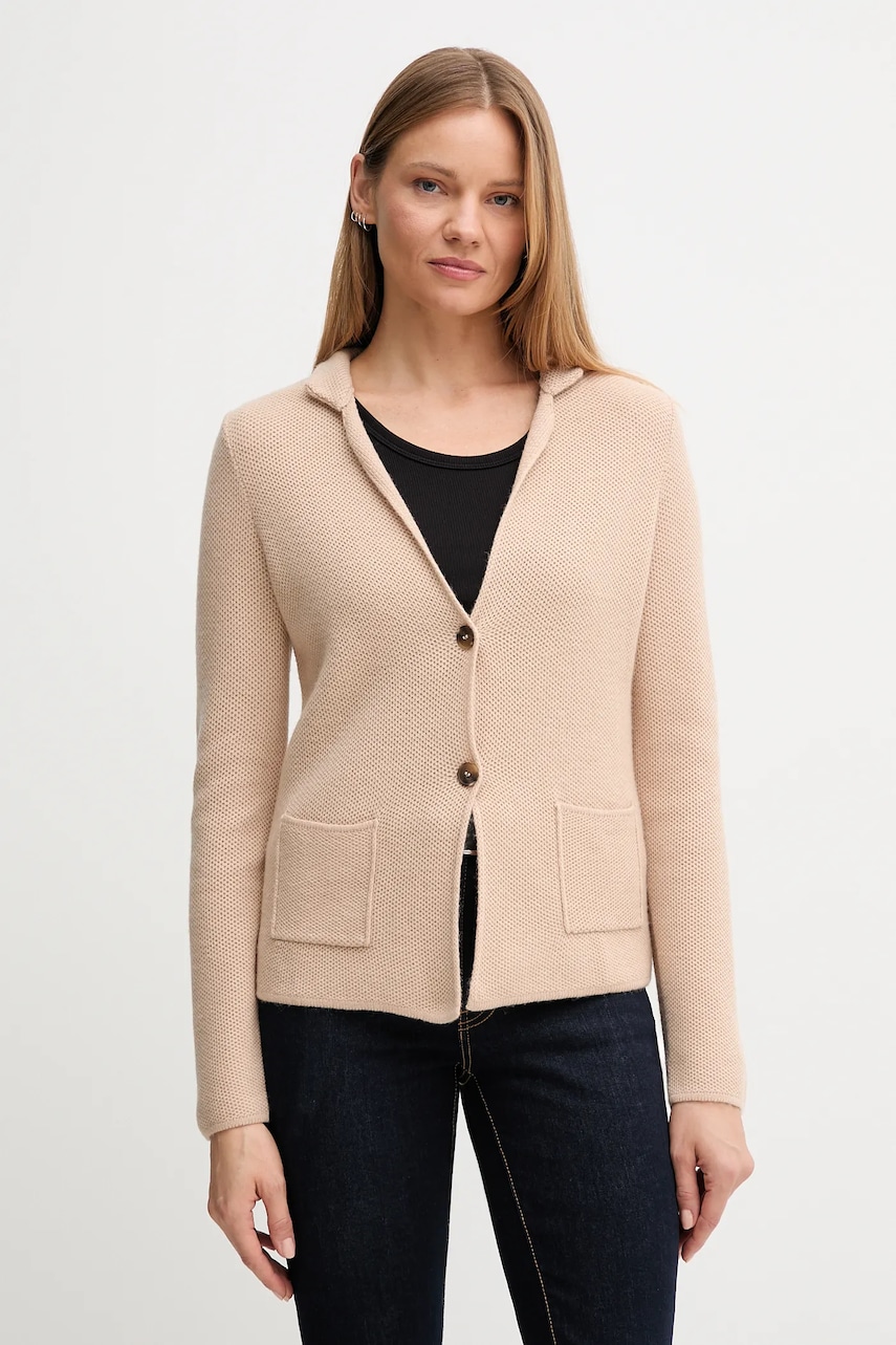 United Colors of Benetton cardigan din amestec de lână culoarea gri, 1235D6934