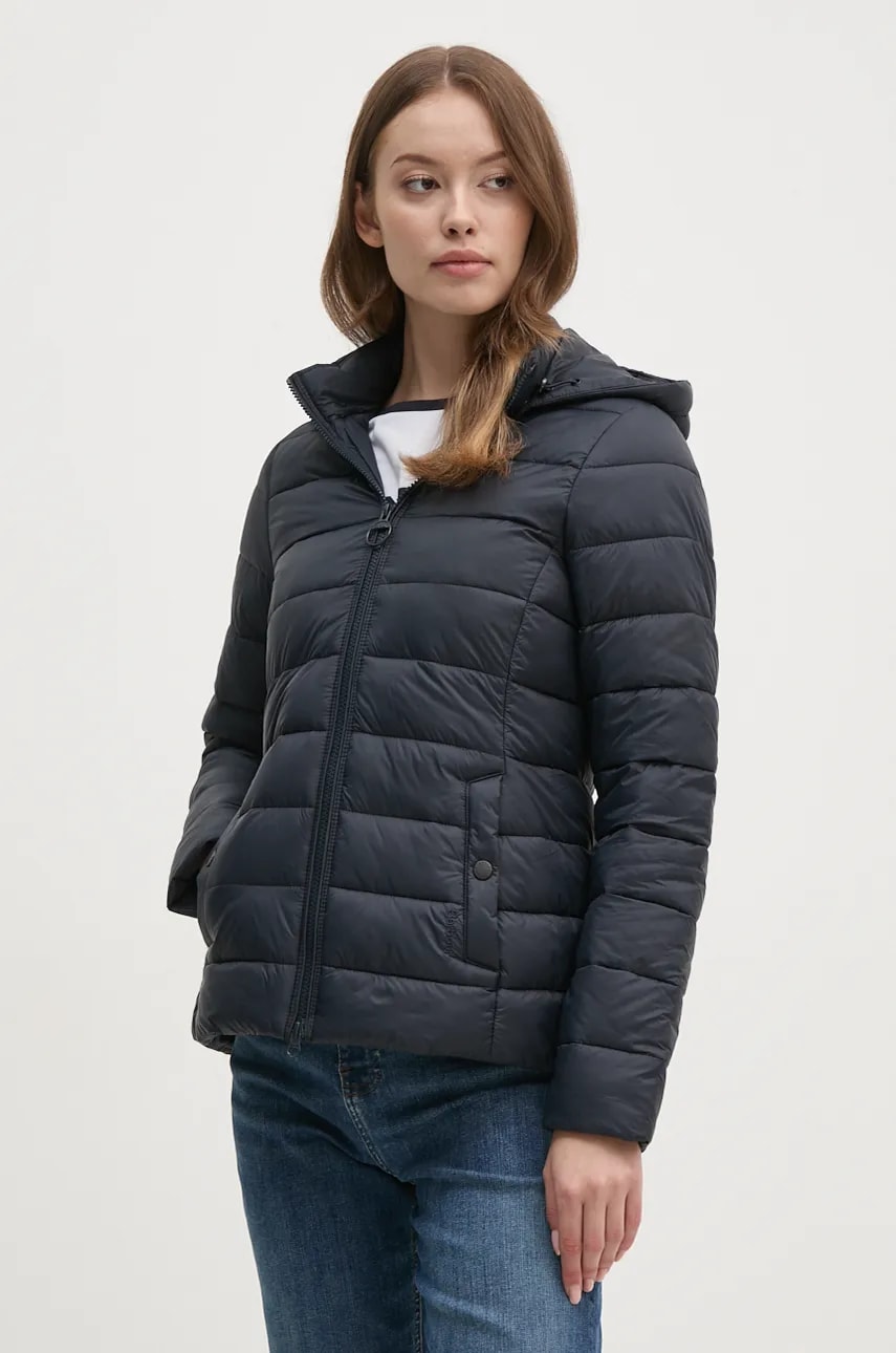 Barbour geaca femei, culoarea albastru marin, de tranzitie, LQU1271 Barbour geaca femei, culoarea albastru marin, de tranzitie, LQU1271