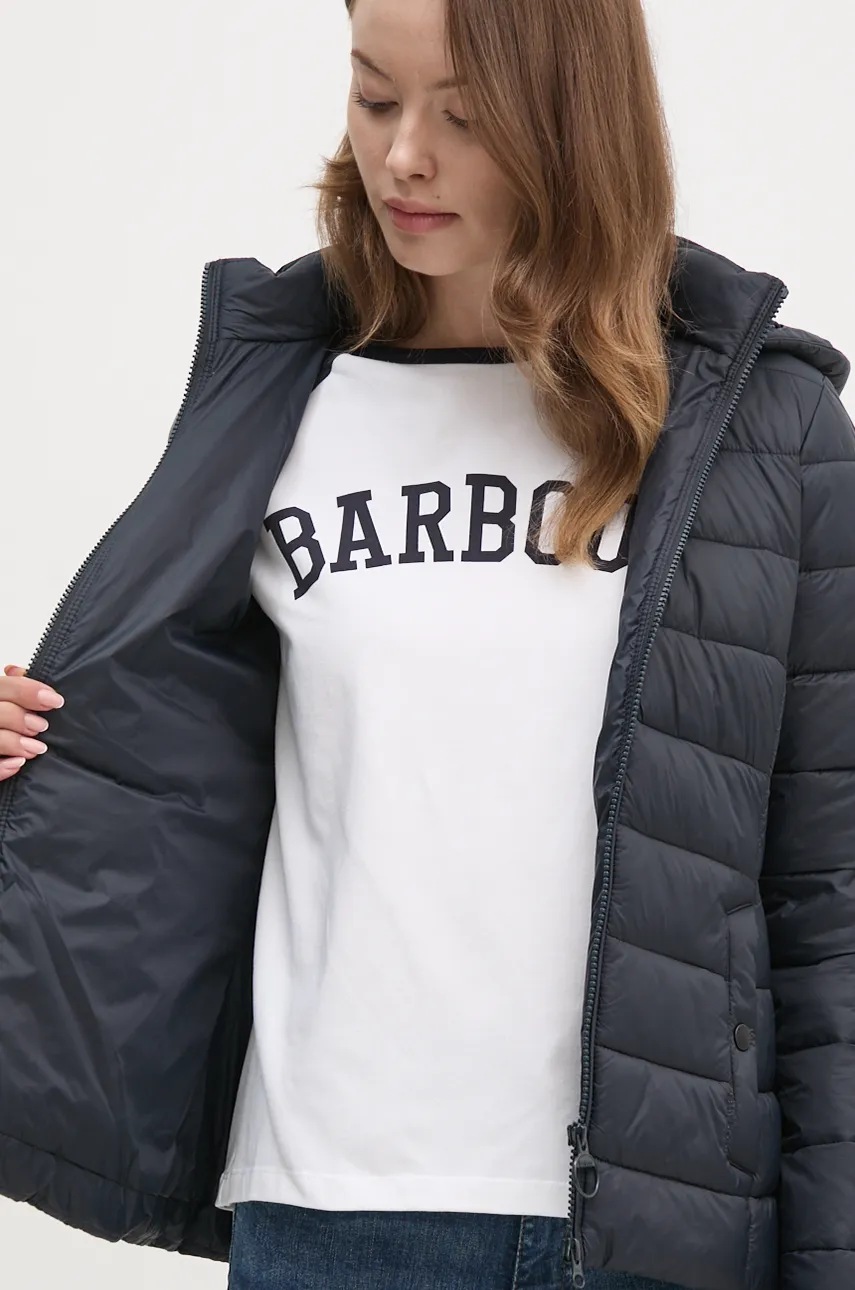 Куртка Barbour жіноча колір синій перехідна LQU1271 