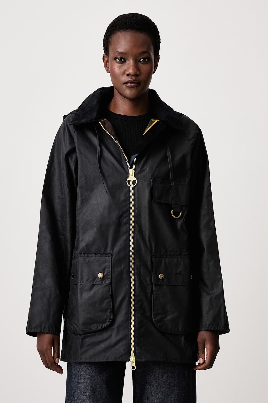 Barbour μακρύ μπουφάν γυναικείο βαμβακερό HIGHCLERE