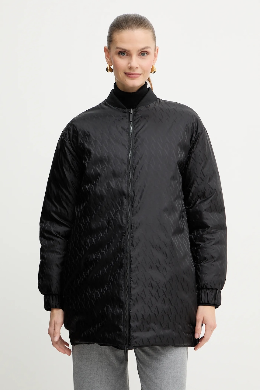 Armani Exchange geacă cu doua fete culoarea negru, de tranziție, XW001435 AF16628