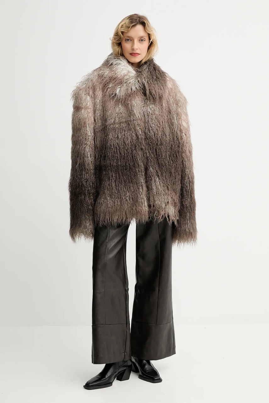 Пальто MMC STUDIO цвет коричневый  FLORO.FUR