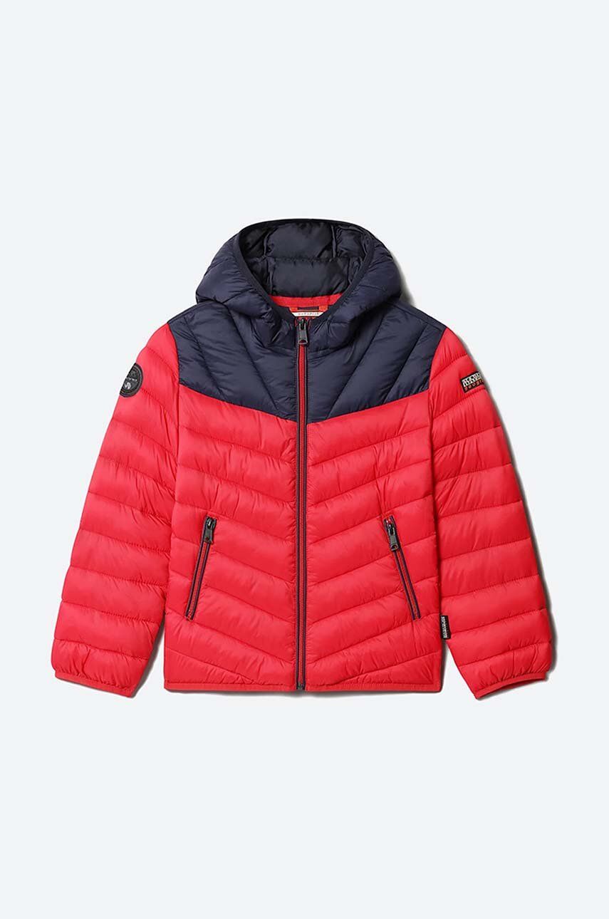 E-shop Dětská bunda Napapijri Areons červená barva