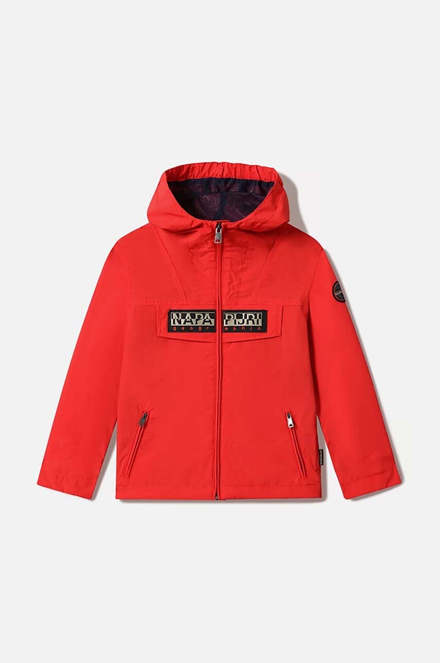 Дитячий дощовик Napapijri колір червоний Дитячий дощовик Napapijri колір червоний