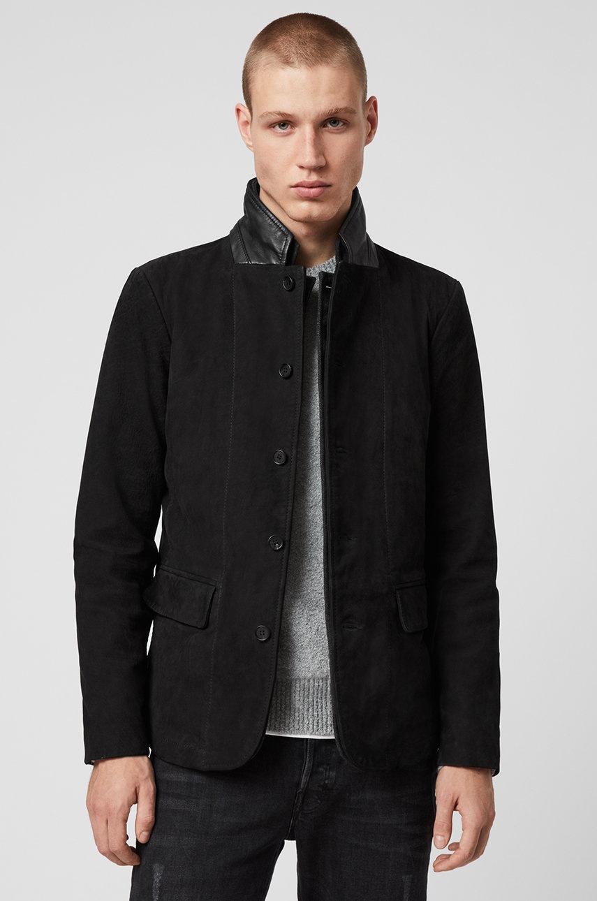 AllSaints - Geaca de piele Survey LTHR Blazer