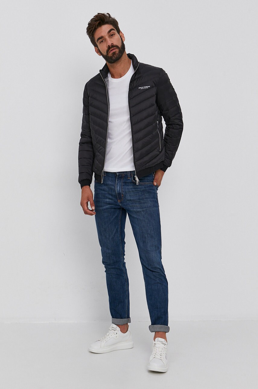 

Пуховая куртка Armani Exchange мужская цвет чёрный зимняя