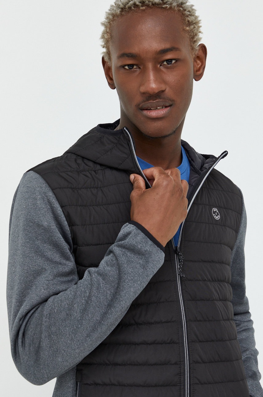 

Яке Jack & Jones в черно с преходна изолация, Черен