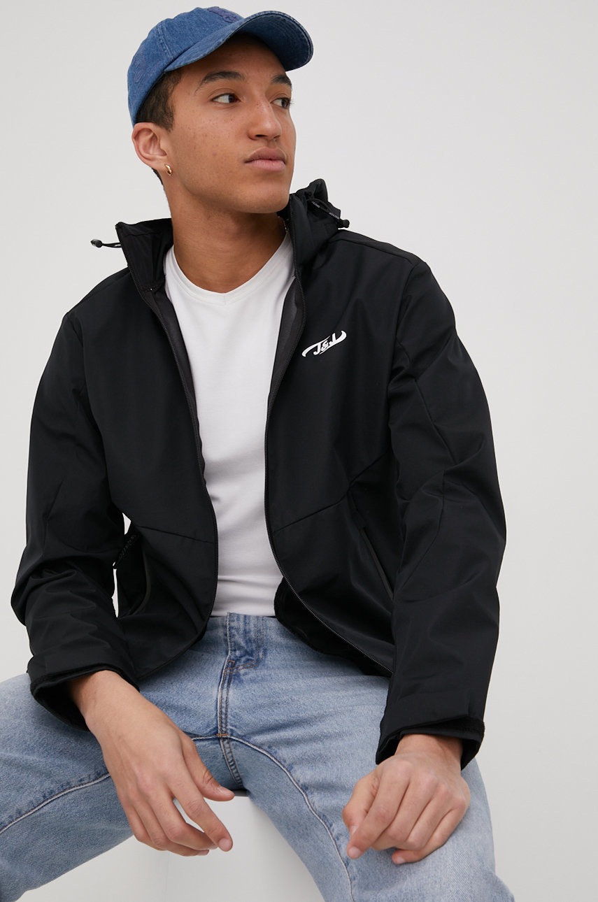 

Яке Jack & Jones мъжка в черно с преходна изолация, Черен