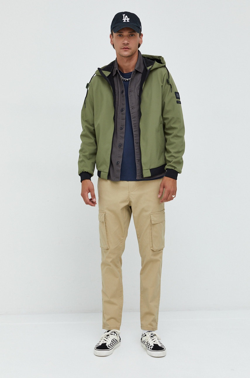

Куртка Jack & Jones Jcoclassic чоловіча колір зелений перехідна