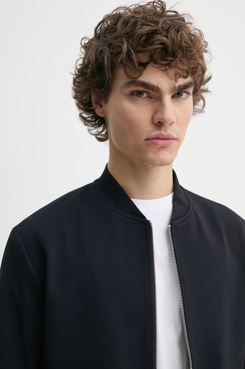 Μπουφάν bomber Les Deux ανδρικά, χρώμα: ναυτικό μπλε φωτογραφία