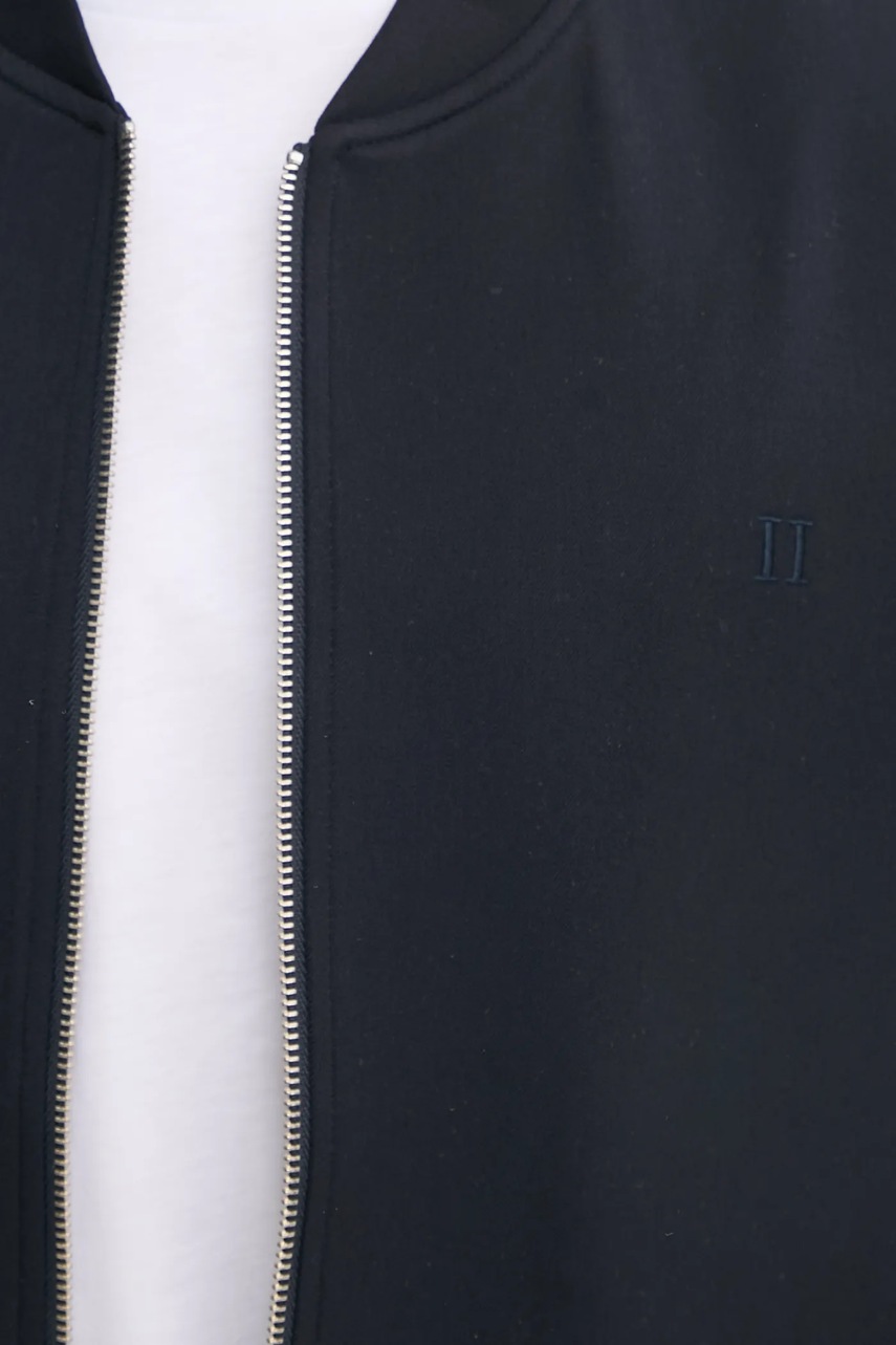 Μπουφάν bomber Les Deux ανδρικά, χρώμα: ναυτικό μπλε φωτογραφία