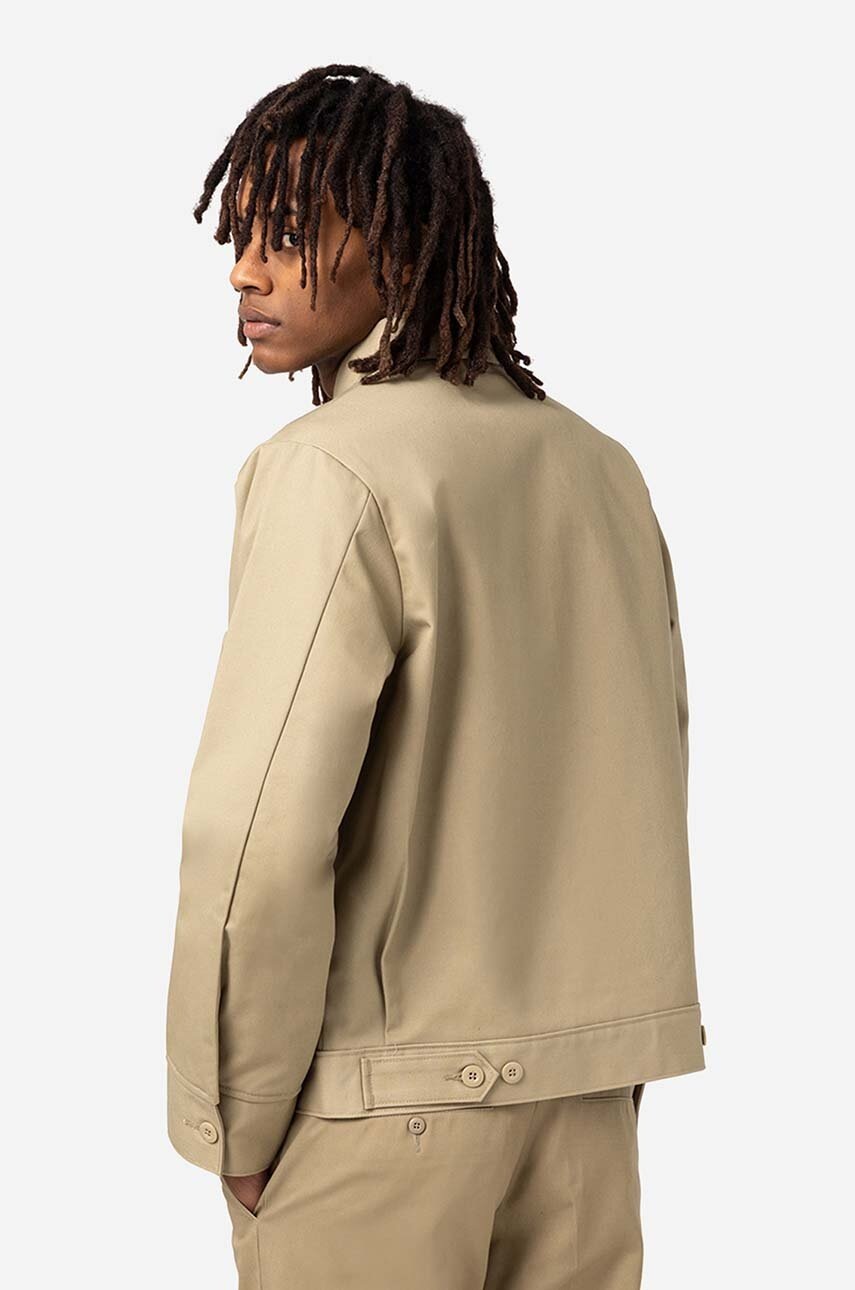 Куртка Dickies Dickies Lined Eisenhower Jacket DK0A4XK4KHK чоловіча колір бежевий перехідна DK0A4XK4KHK-beige 