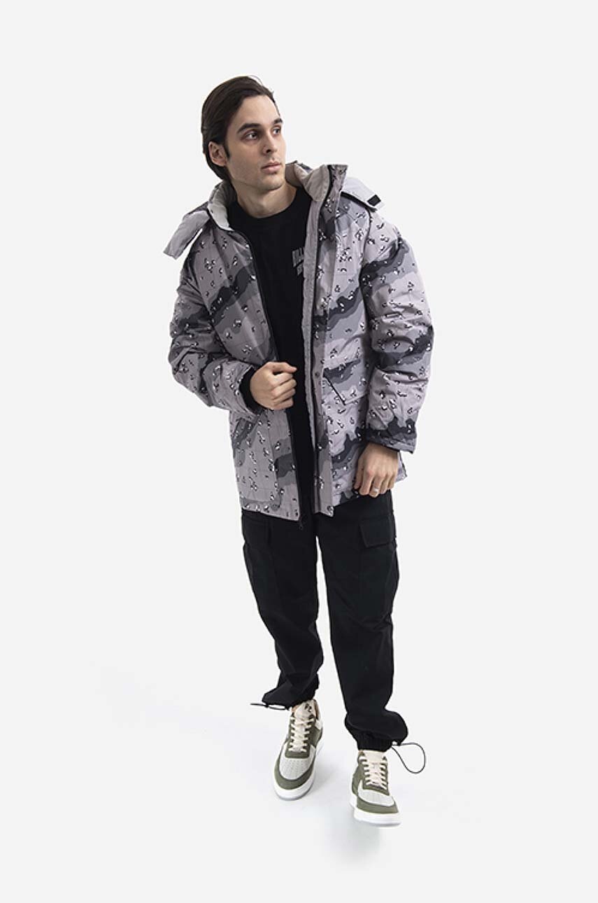 Billionaire Boys Club kurtka puchowa męska kolor szary zimowa B21402-TAUPE