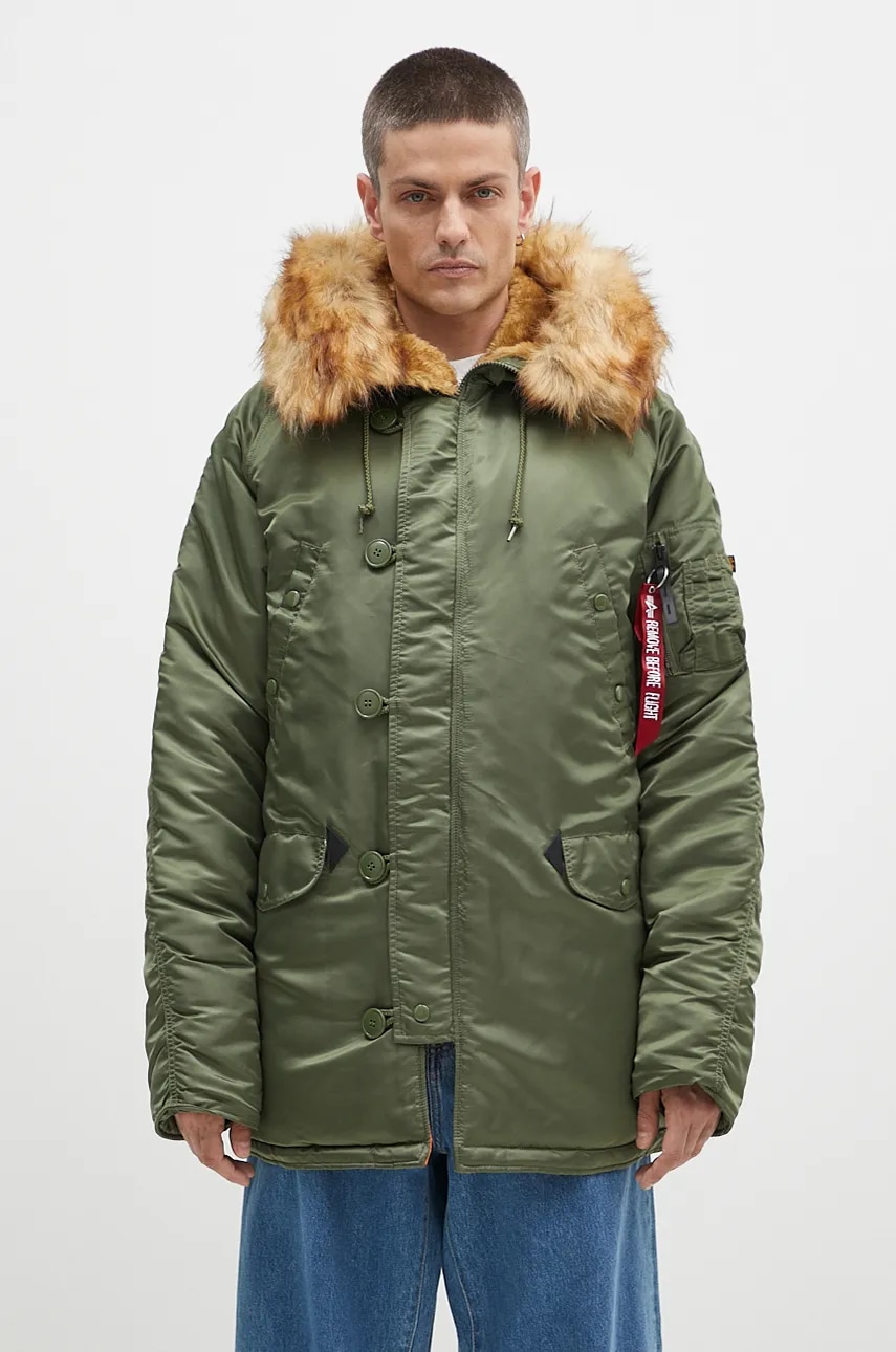 Alpha Industries geacă N3B VF 59 bărbați, culoarea verde, de iarnă 103141.01-green