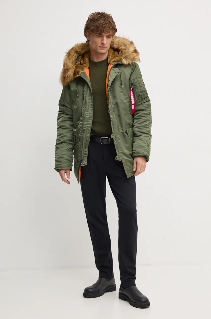 Куртка Alpha Industries N3B VF 59 N3B VF 59 мужская цвет зелёный зимняя 103141.01 Куртка Alpha Industries N3B VF 59 N3B VF 59 мужская цвет зелёный зимняя 103141.01