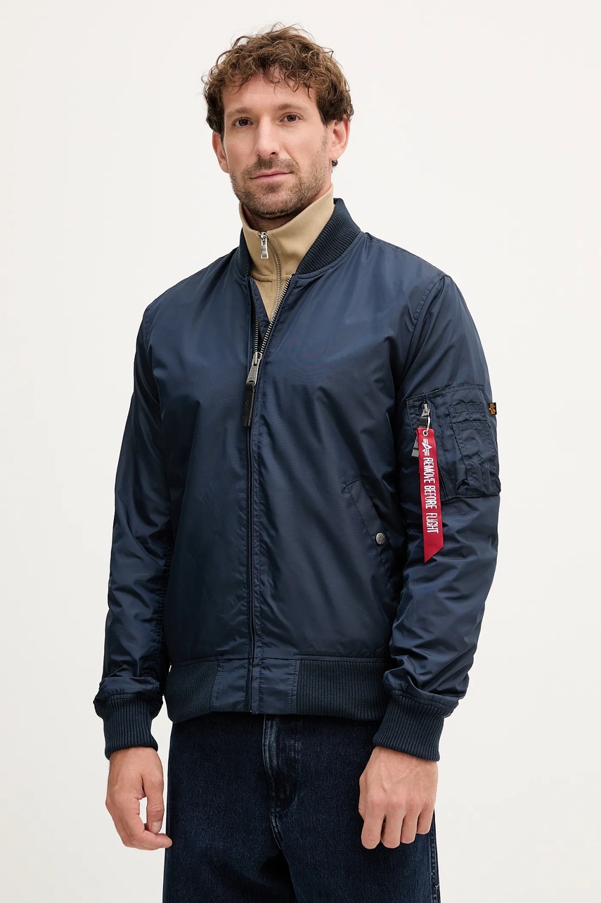 Alpha Industries geacă bomber MA-1 TT bărbați, culoarea bleumarin, de tranziție 191103.07-navy