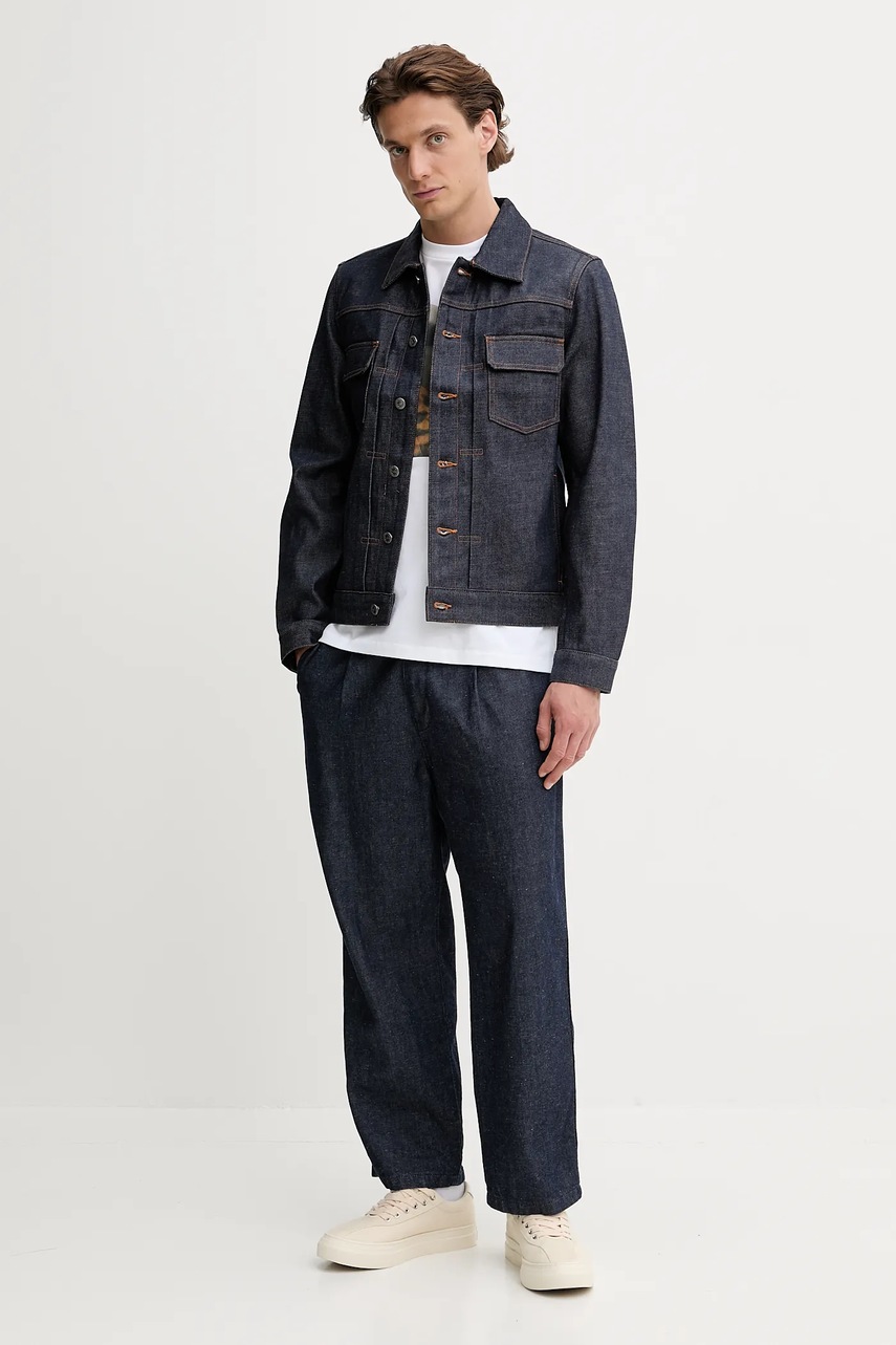 Хлопковая джинсовая куртка A.P.C. Kurtka A.P.C. Veste Jean Work CODBS-H02191 INDIGO цвет синий переходная CODBS.H02191-INDIGO