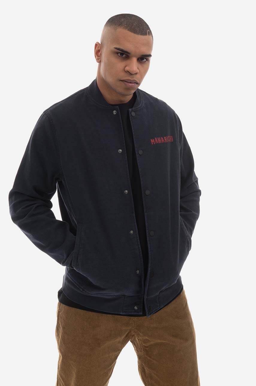 Maharishi geacă bomber bărbați, culoarea negru, de tranziție 4023.BLACK-BLACK Maharishi geacă bomber bărbați, culoarea negru, de tranziție 4023.BLACK-BLACK