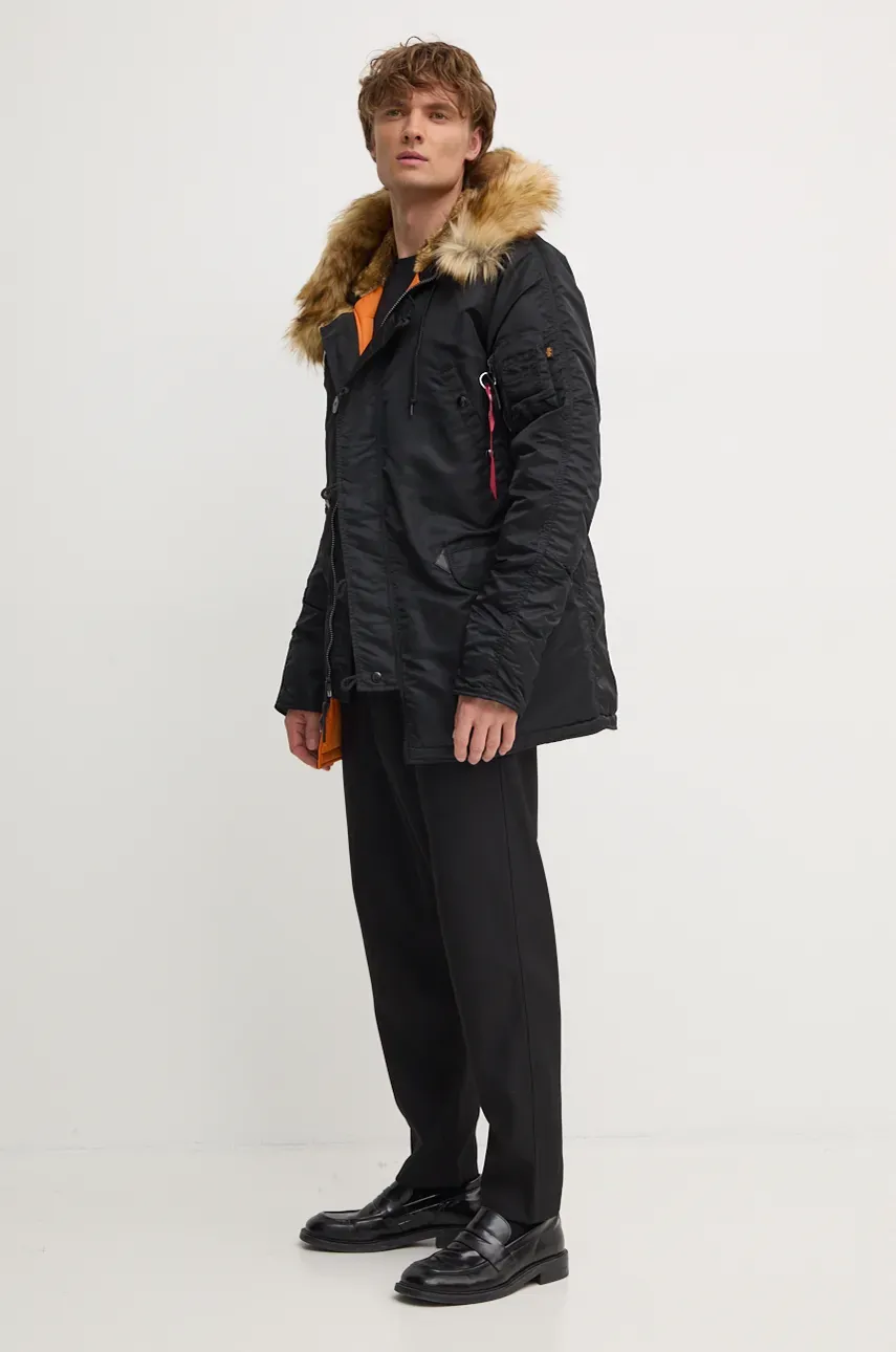 Куртка Alpha Industries PARKA N3B VF 59 мужская цвет чёрный зимняя 103141.03 Куртка Alpha Industries PARKA N3B VF 59 мужская цвет чёрный зимняя 103141.03