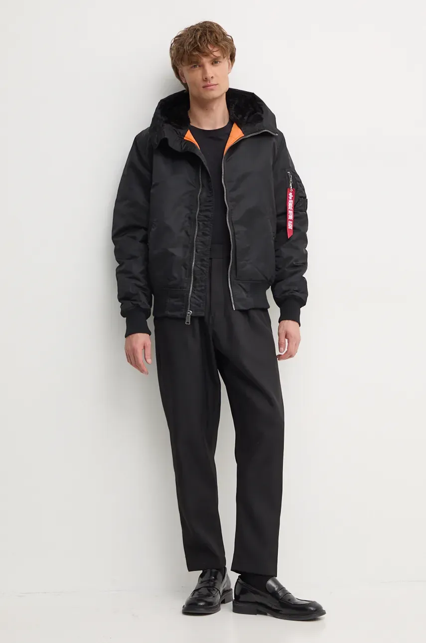 Куртка Alpha Industries MA-1 Hooded мужская цвет чёрный переходная 158104.03 Куртка Alpha Industries MA-1 Hooded мужская цвет чёрный переходная 158104.03