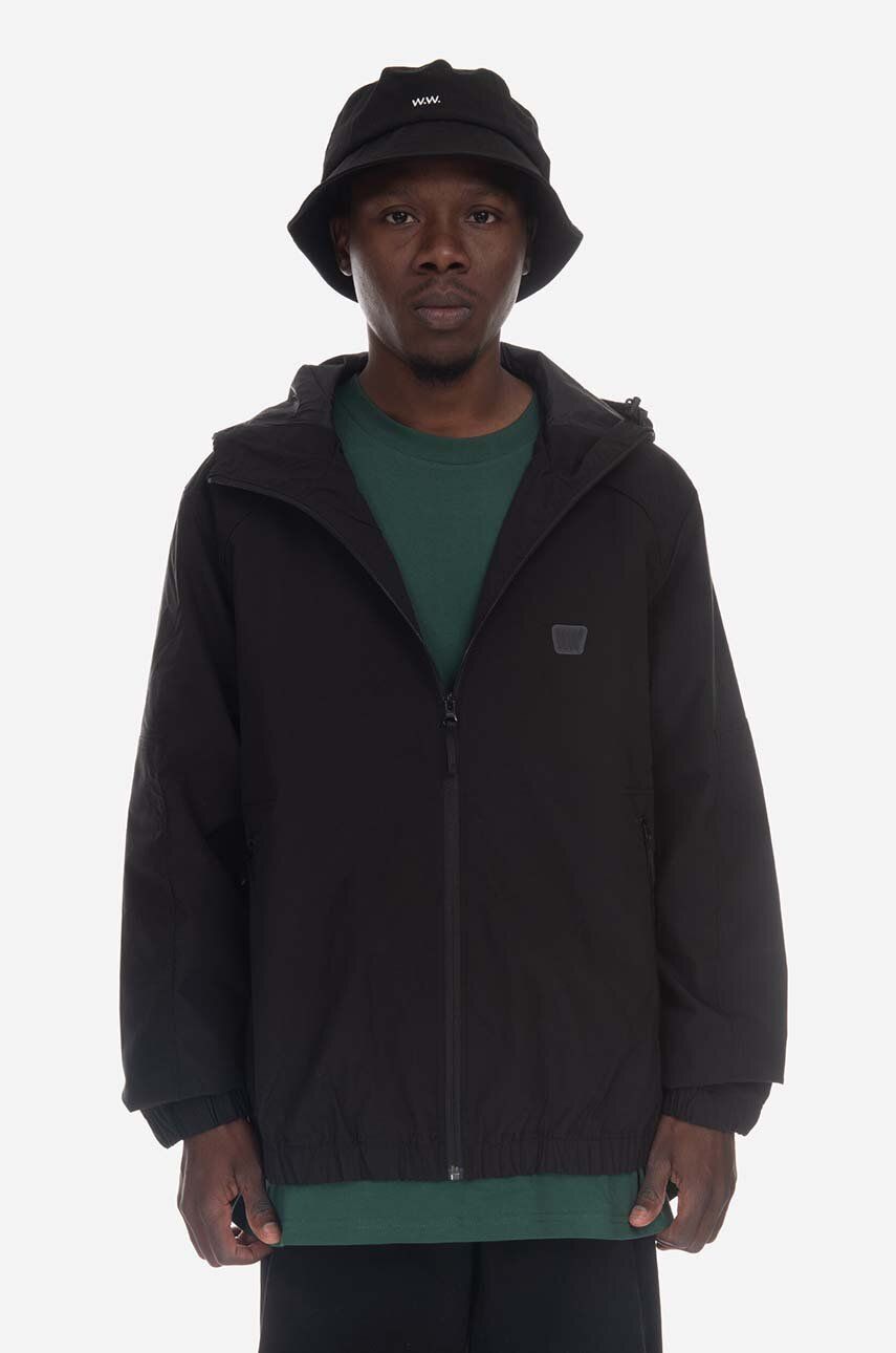 Levně Bunda Wood Wood Hector Crispy Tech Jacket 12245104-1283 BLACK pánská, černá barva, přechodná