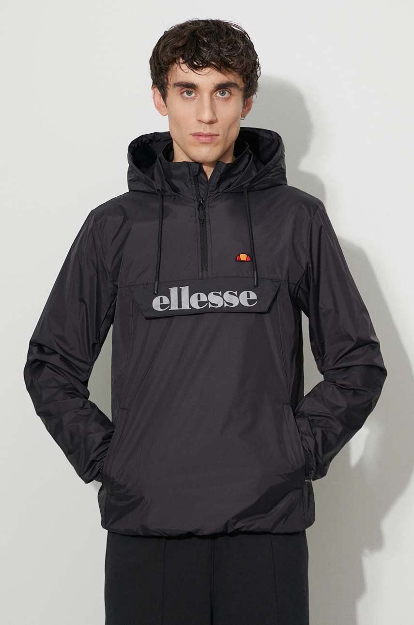 Ellesse geacă barbati, culoarea negru, de tranzitie SHR17782-BLACK