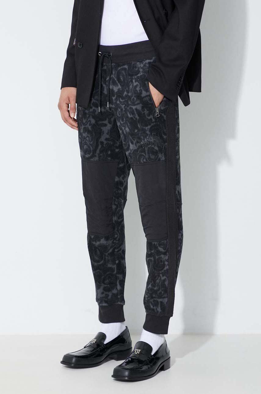 The North Face pantaloni barbati, culoarea negru, modelator