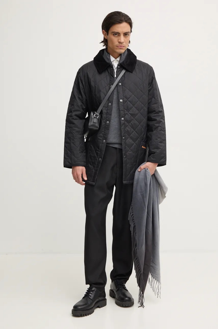 Куртка Barbour le Quilt мужская цвет чёрный переходная MQU0001 Куртка Barbour le Quilt мужская цвет чёрный переходная MQU0001