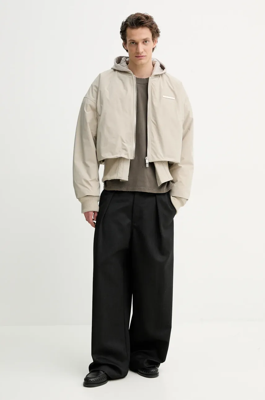 Куртка-бомбер Heliot Emil цвет бежевый зимняя oversize PRESS25_M_02_100_ST18_CO Куртка-бомбер Heliot Emil цвет бежевый зимняя oversize PRESS25_M_02_100_ST18_CO