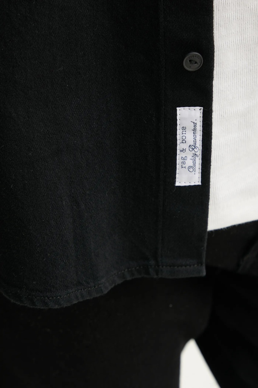 Πουκάμισο Rag & Bone χρώμα: μπλε, MED24F0004ZDBL φωτογραφία