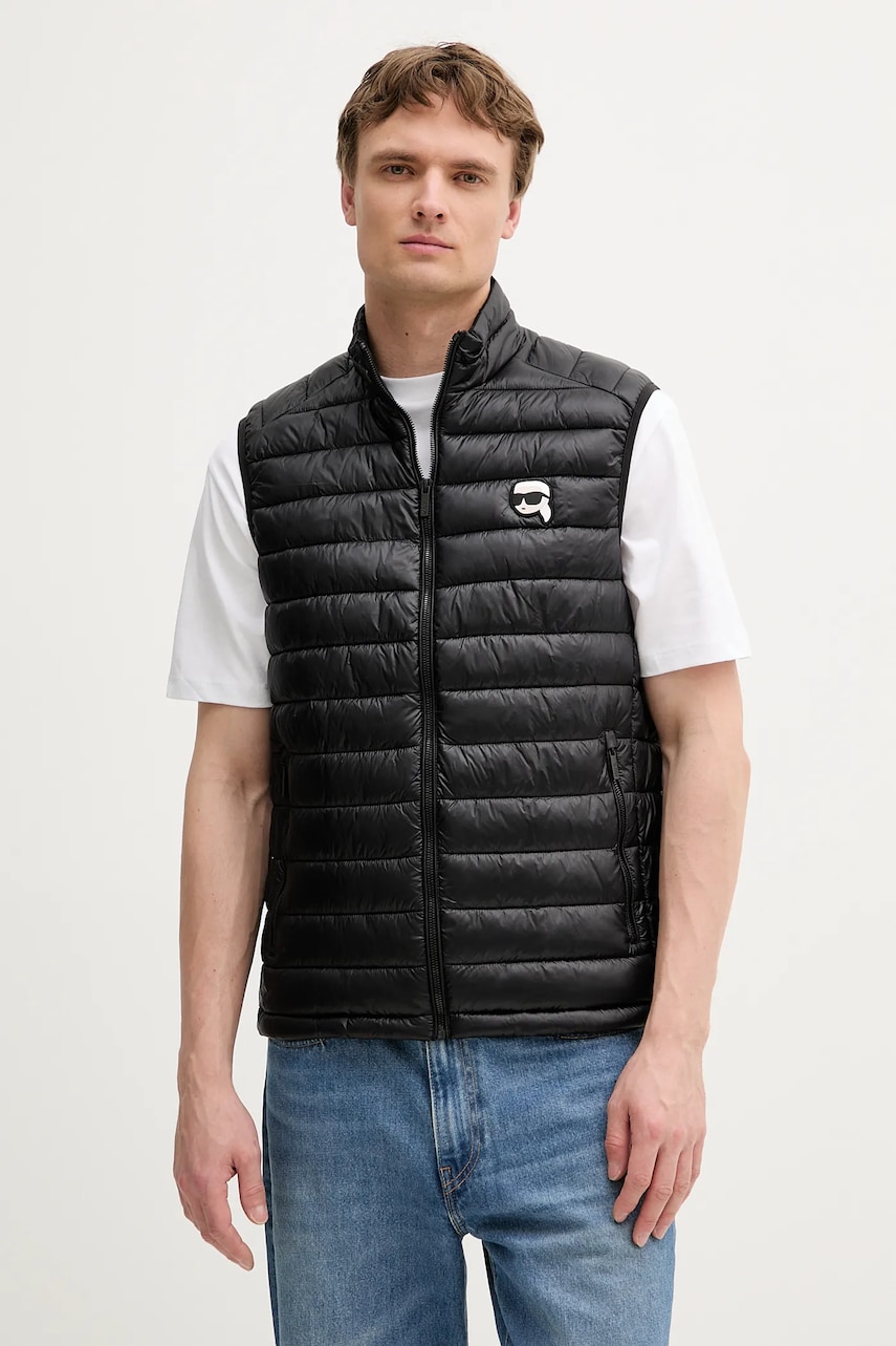 Karl Lagerfeld vestă culoarea negru, de tranzitie, 500590.505711
