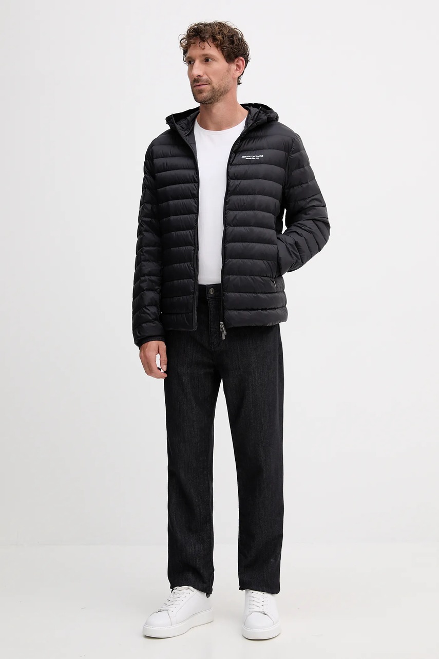 Пуховая куртка Armani Exchange цвет чёрный переходная XM001577 AF16927
