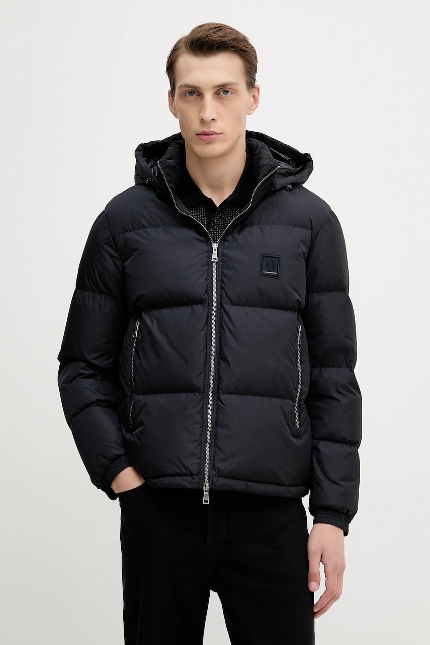 Levně Péřová bunda Armani Exchange tmavomodrá barva, zimní, XM000348 AF12286