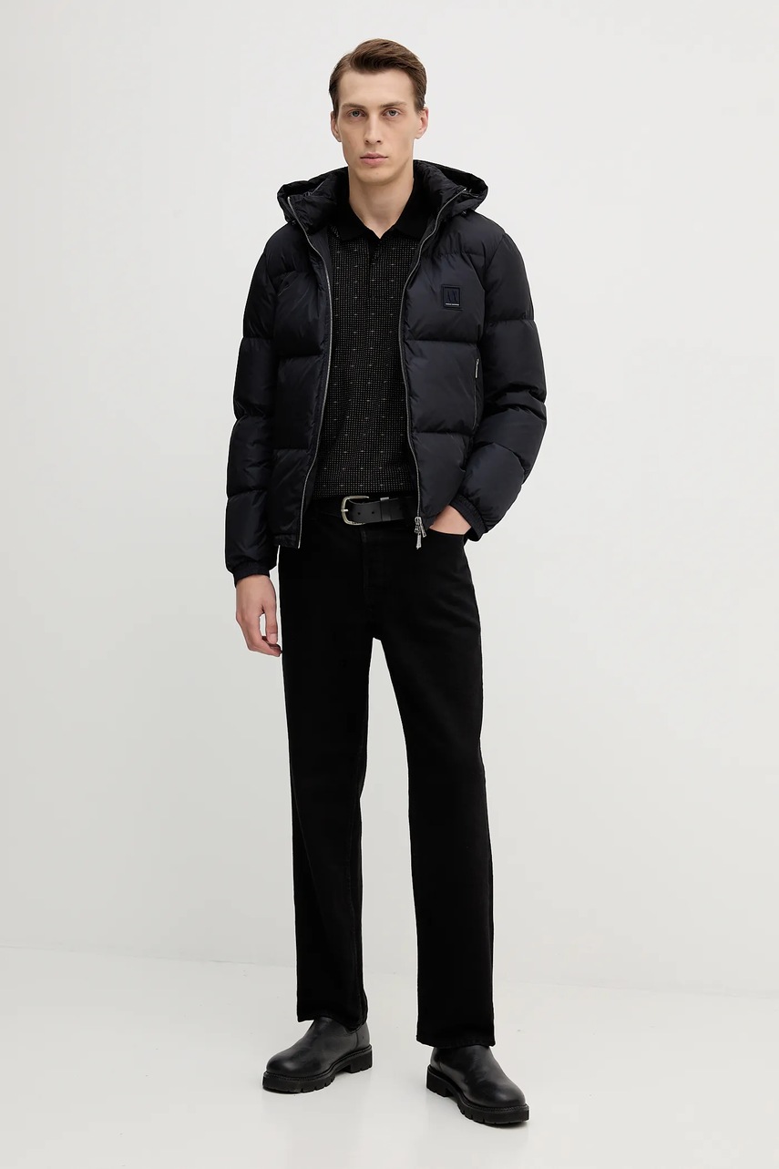 Пуховая куртка Armani Exchange цвет синий зимняя XM000348 AF12286