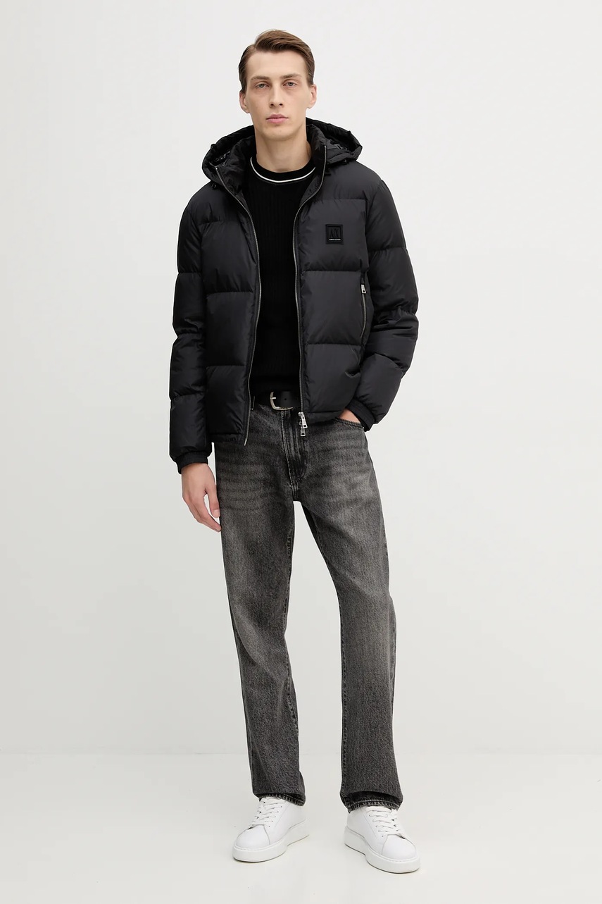 Пуховая куртка Armani Exchange цвет чёрный зимняя XM000348 AF12286