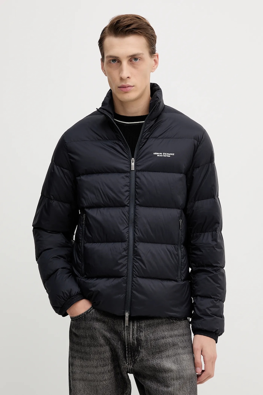 Levně Péřová bunda Armani Exchange tmavomodrá barva, zimní, XM001575 AF16927