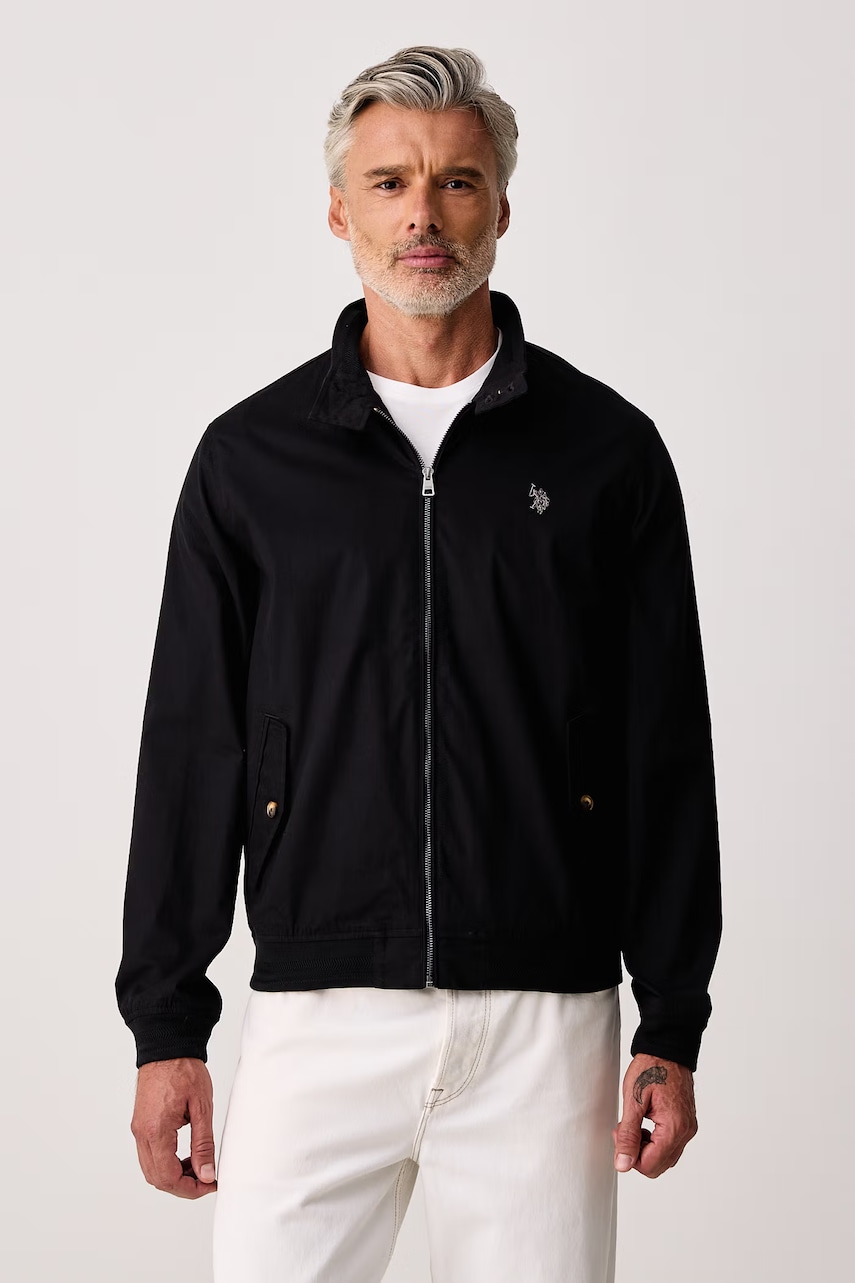 U.S. Polo Assn.  geacă de tranziție pentru bărbați din bumbac Harrington